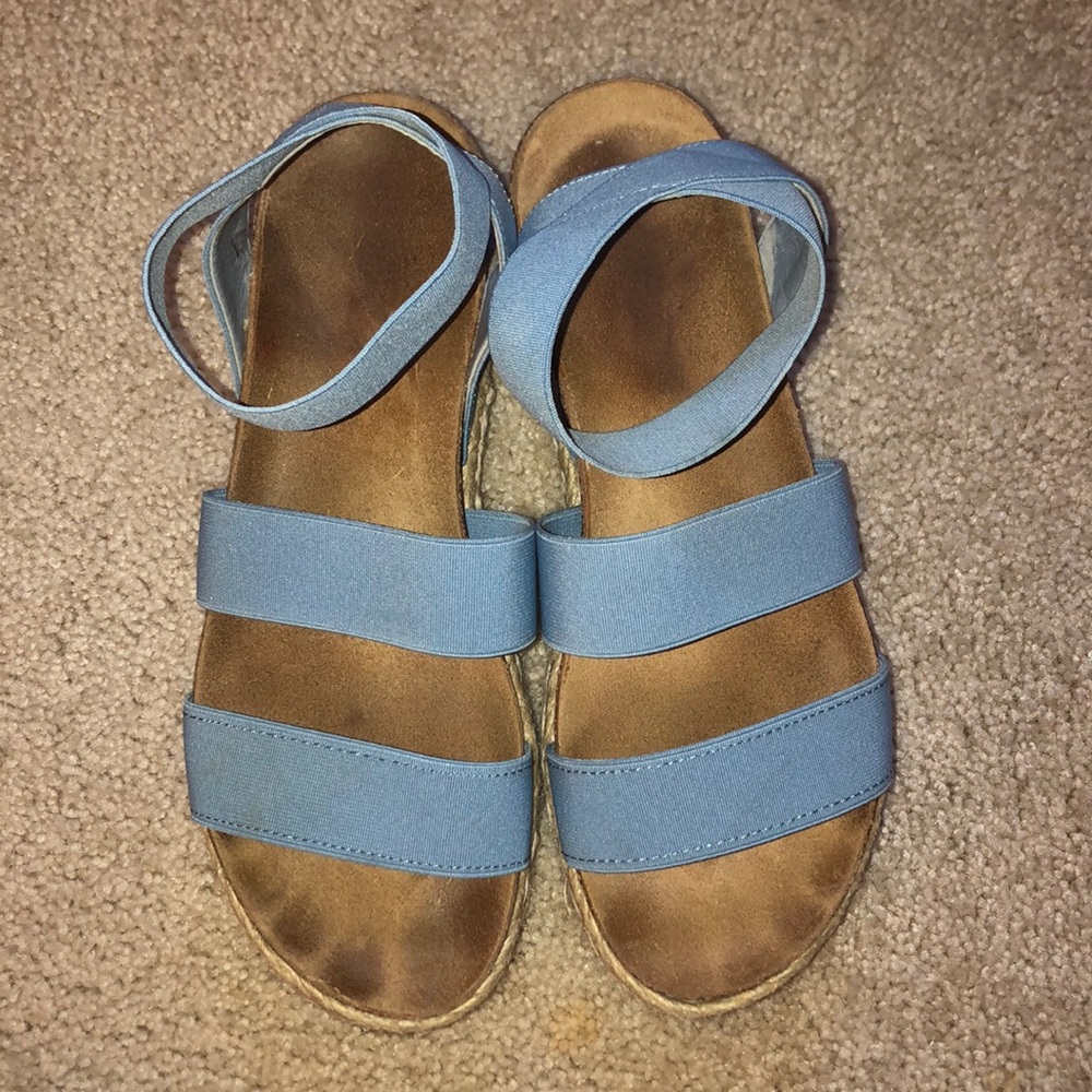 Steve Madden Blue Platforms